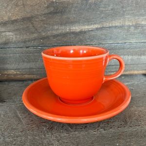 Fiestaware Cup & Saucer Set